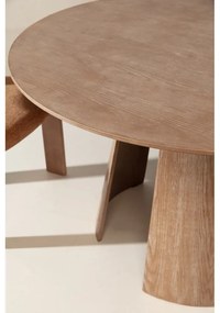 Okrągły stół w dekorze dębu ø 120 cm Zuri – MOME