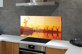 Panel nad Blat Kuchenny Wschód Słońca nad Gdańską Stocznią