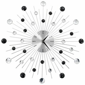 Nowoczesny zegar ścienny z dekoracyjnymi koralikami 50 cm W7-A78