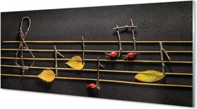 Szklany Panel Ekologiczny Zapis Nutowy