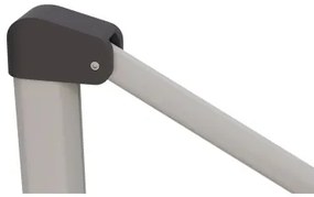 KNIRPS 320 x 320 cm - luksusowy wahadłowy parasol ogrodowy z drążkiem bocznym : Kolor parasola Knirps - Czarny