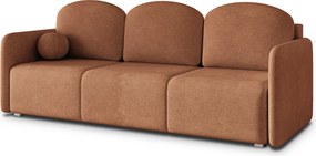 Masseno Sofa SUVI III z funkcją spania i pojemnikiem na pościel, Rozkładana sofa - Miedziany, NEVE 52