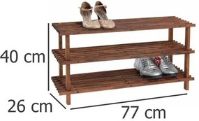 Szafka na buty drewniana, 3 poziomy, KESPER