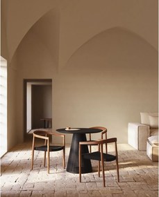 Okrągły stół z litego drewna mindi ø 90 cm Jeanette – Kave Home