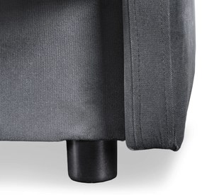 Sofa z Funkcją Spania STELLA Rozkładana Wersalka Dwuosobowa Szara Nowoczesna do Salonu