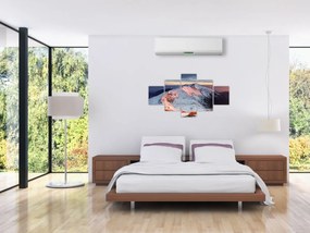 Obraz - Zimowa panorama górska II. (125x70 cm)
