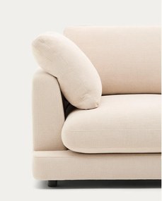 Beżowa sofa z tkaniny szenilowej 300 cm Gala – Kave Home