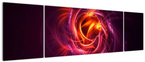 Obraz świecącej nowoczesnej abstrakcji (170x50 cm)