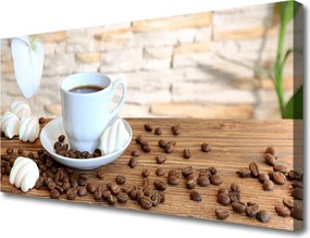 Obraz canvas Chwila z Aromatami Kawy