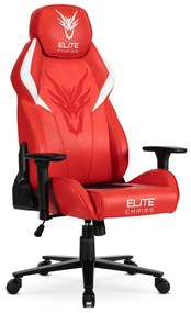 Fotel Gamingowy Obrotowy NEXON Czerwony Nowoczesny