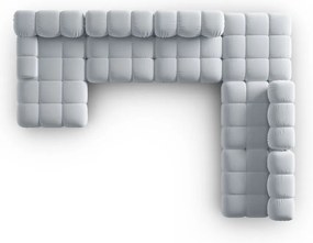 Jasnoniebieska aksamitna sofa 379 cm Bellis – Micadoni Home