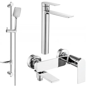 Mexen Zero DF62 zestaw wannowy, chrom - 7113DF62-00
