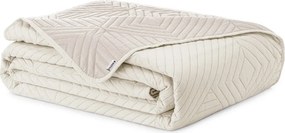Kremowa narzuta pikowana z mikrowłókna 240x260 cm Softa – Restilo