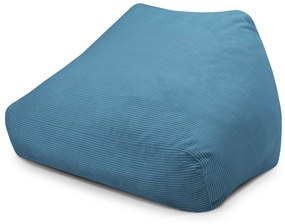 Niebieski sztruksowy worek do siedzenia Sofa Snug – SLOWDOWN