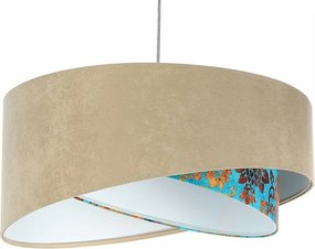 Lampa wisząca EMBLEM beżowa/biała