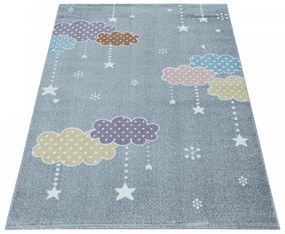 Dywan dziecięcy Lucky kolorowe chmurki 200 cm x 290 cm
