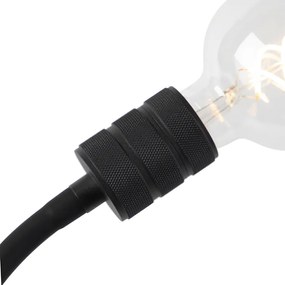Nowoczesna lampa klipsowa czarna z elastycznym ramieniem - Cavalux Nowoczesny Oswietlenie wewnetrzne