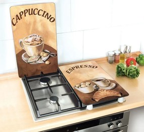 Szklane płyty ochronne COFFEE na kuchenkę – 2 sztuki, WENKO