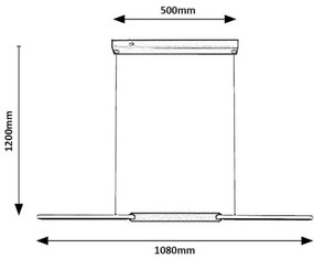 Rabalux 72231 Żyrandol LED Sindri, ekskluzywnydesign