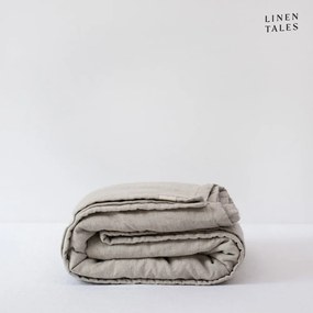 Lniana pikowana narzuta 140x220 cm Melange – Linen Tales
