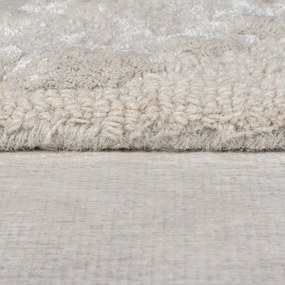 Szarobeżowy dywan z mieszanki wełny tkany ręcznie 200x290 cm Sloane – Flair Rugs