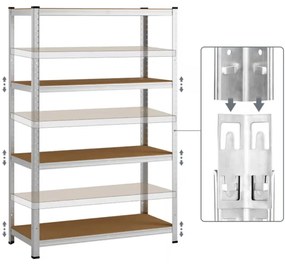 Monzana Regał o dużej nośności HEAVY, max. 700 kg, 160x90x40 cm, srebrny