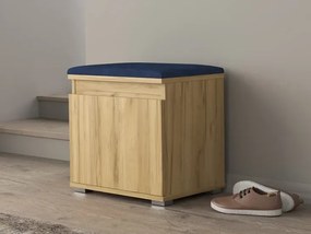 Minimalistyczna szafka na buty dąb craft + granat - Venix 4X