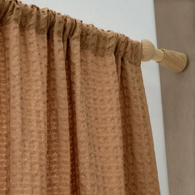 Brązowa firanka 140x229 cm Muscat Waffle – Pineapple Elephant
