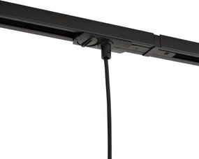 Nowoczesny system szynowy z 3 lampami wiszącymi czarny 1-fazowy - Iconic Holt