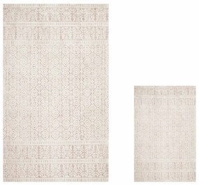 Beżowe dywaniki łazienkowe zestaw 2 szt. 60x100 cm – Mila Home