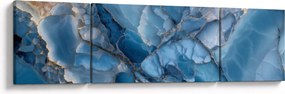 Obraz - Niebieski zróżnicowany marmur (170x50 cm)