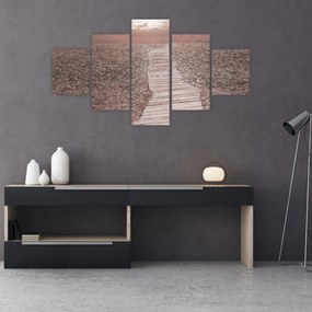 Obraz - Plaża żwirowa (125x70 cm)