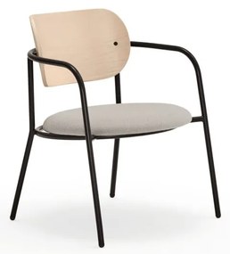 Jasnoszary fotel w dekorze jesionu Eclipse – Teulat