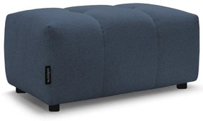 Niebieski podnóżek z tkaniny szenilowej Roxelane – Bobochic Paris