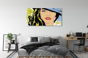 Fotoobraz na płótnie Kobieta w Kapeluszu