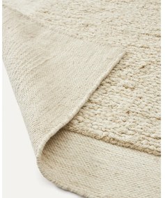 Biały dywan wełniany 160x230 cm Marely – Kave Home