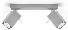 Szara lampa punktowa 6x30 cm Toscana – Nice Lamps