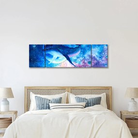 Obraz - Kosmiczny wieloryb (170x50 cm)