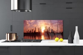 Panel Kuchenny Panorama Nocnego Miasta