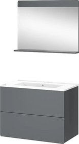 Zestaw mebli łazienkowych szary 80x46x59.3 izan