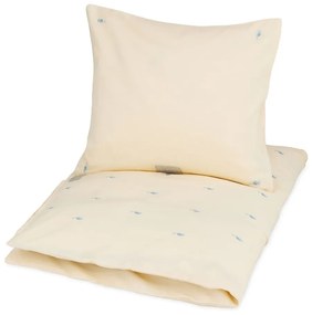 Jasnożółta pościel dziecięca do łóżeczka z bawełny organicznej 70x100 cm Sea Garden – Cam Cam Copenhagen