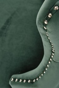 Krzesło tapicerowane ALDA zielone HALMAR