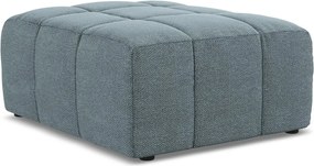 Niebieski podnóżek z materiału bouclé Aloha – Makamii