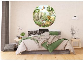 Okrągła fototapeta Jungle 125 x 125 cm, 2 części