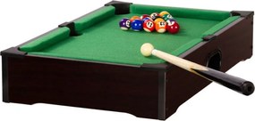 Mini bilard stołowy z akcesoriami 51 x 31 x 10 cm - ciemny