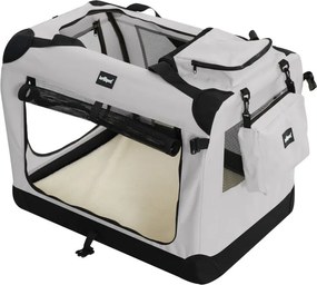 Leopet Box transportowy dla psa XXXL, 102 x 69 x 69 cm szary