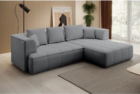 Narożnik ALBIO S Prawostronny z elektryczną regulacją siedziska, funkcja spania, wolnostojący w tkaninie EDEN 19 WERSAL