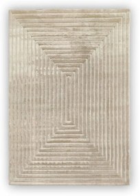 Dywan nowoczesny 3D Lily geometria beżowy 200 cm x 290 cm