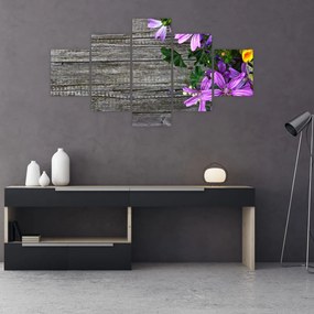 Obraz - kwiaty polne (125x70 cm)