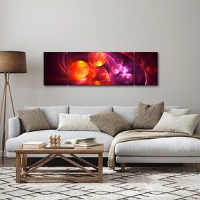 Obraz nowoczesnej abstrakcji (170x50 cm)